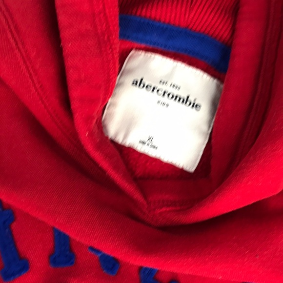 Abercrombie red hoodie size XL - Picture 3 of 5